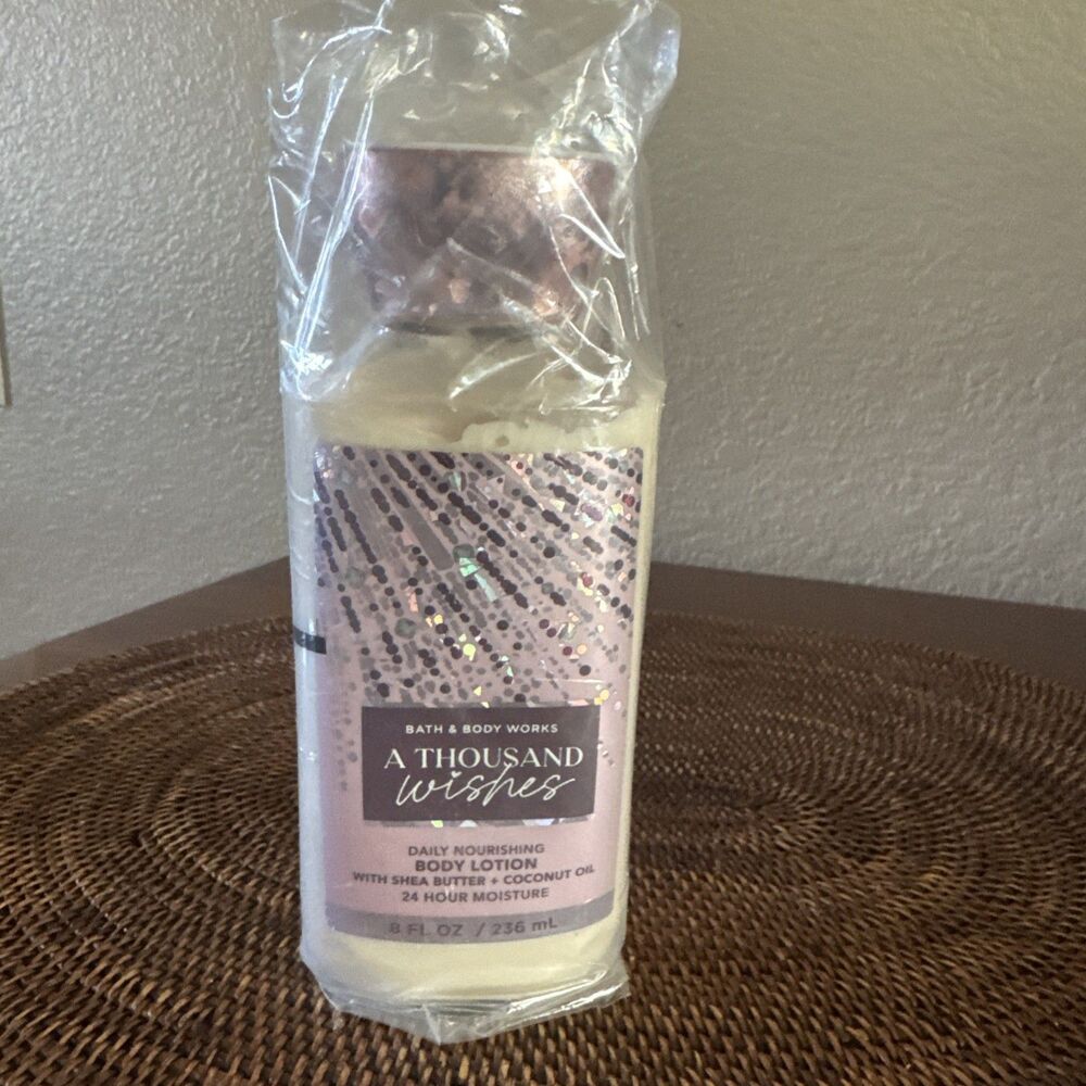 Bath & Body Works A Thousand Wishes Body Lotion 8 fl oz 24 hour moisture Shea